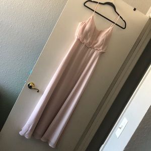 Birdy Grey Gwennie Dress - Pale Blush Bridesmaid Dress, Size Medium